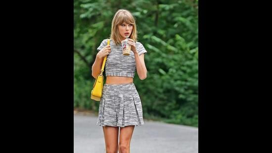 Singer Taylor Swift's favorite coffee is a fat-free caramel latte(File Photo)